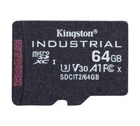Kingston scheda di memoria Industrial C10, 64GB, micro SDXC, SDCIT2/64GBSP, UHS-I U3 (Class 10), pSLC scheda, V30, A1