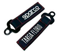 NEW 2024 SPARCO PORTACHIAVI IN PELLE TARGA FLORIO DESIGN KEYCHAIN 099070TFNR