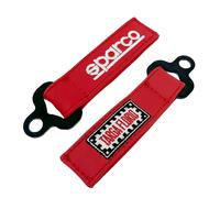 NEW 2024 SPARCO PORTACHIAVI RED IN PELLE TARGA FLORIO DESIGN KEYCHAIN 099070TFRS