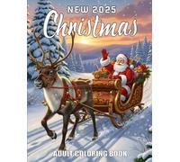 New 2025 Christmas Coloring Book for Adults: Relaxing Christmas Coloring for Adults and Seniors Simple and Beautiful Winter Designs