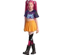 New 2025 Demon Costumes Hunter Costumes Pop Singer Embroidery Coat Top Shorts Rumi Mira Zoey Costume Dance Stage Outfit Set kpop Costume Kids Rumi (Purple, 130)