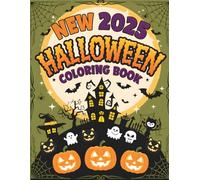 New 2025 Halloween Coloring Book: Spooky & Fun Coloring Pages with Pumpkins, Witches, Ghosts, Bats, and More for Kids and Adults