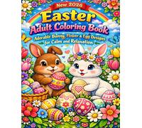 New 2026 Easter Adult Coloring Book: Adorable Bunny, Flower & Egg Designs for Calm and Relaxation: A Relaxing Spring Coloring Experience with Cute Bunnies Beautiful Flowers and Decorative Easter Eggs