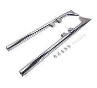 New 2x 36" Chrome Fishtail Exhaust Slip For Harley for Road King Electraglide