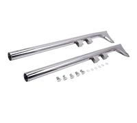 New 2x 36" Chrome Fishtail Exhaust Slip For Harley for Road King Electraglide