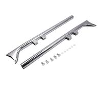 New 2x 36" Chrome Fishtail Exhaust Slip For Harley for Road King Electraglide