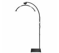 new 360 Rotating LED Floor Fill Light - Dimmable, Adjustable with Phone Holder & Remote