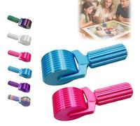 New 3D Printed Diamond Painting Roller Tool, Essential DIY Craft Tool for Rhinestone Embroidery Detachable, Easy-Grip Handle & Detachable Design (Blue+Rose)