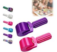 New 3D Printed Diamond Painting Roller Tool, Essential DIY Craft Tool for Rhinestone Embroidery Detachable, Easy-Grip Handle & Detachable Design (Purple+Rose)