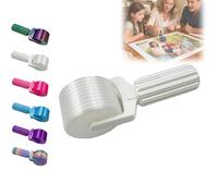 New 3D Printed Diamond Painting Roller Tool, Essential DIY Craft Tool for Rhinestone Embroidery Detachable, Easy-Grip Handle & Detachable Design (White)