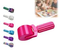 New 3D Printed Diamond Painting Roller Tool, Essential DIY Craft Tool for Rhinestone Embroidery Detachable, Easy-Grip Handle & Detachable Design (Rose)