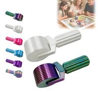 New 3D Printed Diamond Painting Roller Tool, Essential DIY Craft Tool for Rhinestone Embroidery Detachable, Easy-Grip Handle & Detachable Design (White+Dark Color)