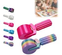 New 3D Printed Diamond Painting Roller Tool, Essential DIY Craft Tool for Rhinestone Embroidery Detachable, Easy-Grip Handle & Detachable Design (Rose+Colored)