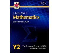 CGP Books A-Level Maths for AQA: Year 2 Student Book with (Mixed Media Product)