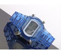 New-Adidas Caramelle Trasparente Acrilico Blu Cinturino Digitale WATCH-ADH6507
