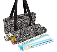 NEW! - American Mah Jongg Set - 166 Ivory Tiles with All-In-One Rack/Pushers, Black Paisley Soft Bag - Complete Mah Jong Case - Large Classic Mahjong Set Game by American-Wholesaler Inc.