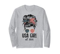 New American Woman Proud USA Girl 2026 Citizenship Maglia a Manica