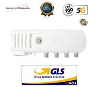 NEW Amplificatore di linea F 5G LTE 20dB 110dBuV V/U 3out (2+TV) TOP NEW MODELL