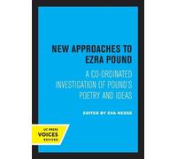 New Approaches to Ezra Pound (Tascabile)