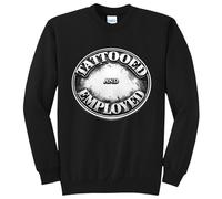 NEW Art Society Maglione In Cotone Nero Con Girocollo Crew SMALL-4XLARGE