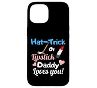 New Baby Gender Reveal Party Boy Or Girl Hockey themed Custodia per iPhone 15