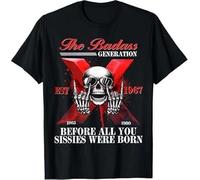 New! Badass Generation Funny Skeleton Gen X EST 1967 Design Best T-Shirt S-3XL