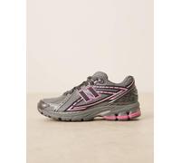 New Balance - 1906 - Sneakers grigie e rosa-Grigio 38.5