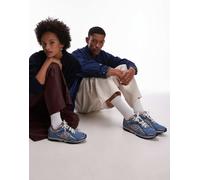 New Balance - 204L - Sneakers unisex grigie e gialle in camoscio-Grigio 38