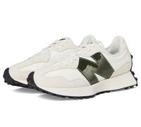 New Balance 327, Scarpe da Ginnastica Donna, Bianco/OLIVINA Scura, 39 EU