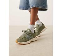 New Balance - 327 - Sneakers oliva con stampa leopardata-Verde 36.5