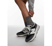 New Balance Unisex 370 in Grigio/Bianca, Suede/Mesh, Taglia 37.5