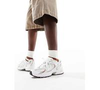 New Balance - 530 - Sneakers bianche e argento con dettagli marroni-Bianco 37