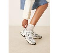 New Balance - 530 Sneakers bianche, nere e argento-Bianco 38.5