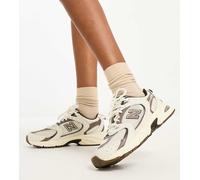 New Balance Unisex 530 in Beige/Marrone, Synthetic, Taglia 36