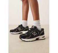 New Balance - 530 - Sneakers nere con stampa leopardata-Nero 40.5
