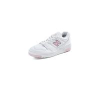 New Balance 550, Scarpe da Ginnastica per Donna, Bianco e Rosa, Suola in Gomma, Modello BBW550VC (Bianco Rosa, Sistema Taglie Calzature EU, Adulto, Donna, Numero, Media, 39)