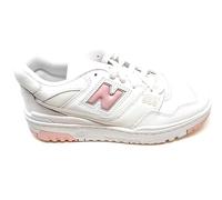 New Balance 550, Scarpe da Ginnastica per Donna, Bianco e Rosa, Suola in Gomma, Modello BBW550VC (Bianco Rosa, Sistema Taglie Calzature EU, Adulto, Donna, Numero, Media, 38)