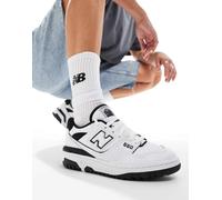 New Balance Uomo BB550 in Bianca/Nero, Pelle, Taglia 37.5