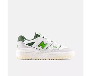 New Balance 550 White/Green da Bambini 39 Bianco