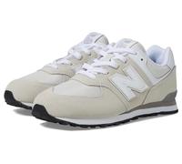 New Balance 574 Core Lace-Up Sneaker, Nimbus Cloud/White, 3.5 Wide US Unisex Big_Kid