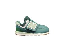 New Balance 574 New-B Scarpe per Bambino e Bambina con Chiusura Hook & Loop a StrapNumeri dal 21 al 27.5 (Verde, Sistema Taglie Calzature EU, Bimbo (0-5 Anni), Numero, Media, 22.5)