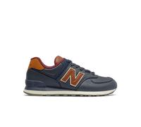 New Balance 574 male Scarpe - Blu - Pelle - Foot Locker Blue 45.5