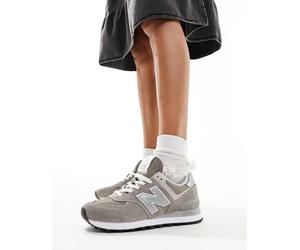 New Balance - 574 - Sneakers grigie e bianche-Grigio 36