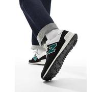 New Balance - 574 - Sneakers nere e verdi-Nero 38