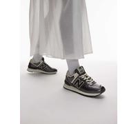 New Balance - 574 - Sneakers nero metallico-Argento 38
