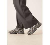 New Balance - 740 Sneakers metallizzate nere e grigie-Nero 37