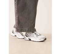 New Balance - 740 - Sneakers unisex bianche e argento-Bianco 43