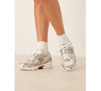 New Balance - 740 - Sneakers unisex color bianco, argento e beige 40.5