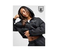 New Balance Athletics Cropped Full Zip Hoodie, Nero S