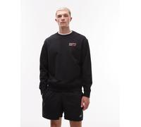 New Balance - Athletics - Felpa premium girocollo nera con logo-Nero M